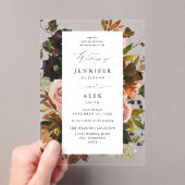 Invitations En Acrylique Or rustique, pourpre et rose 4 (In situ (ordinateur de poche))