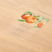 Invitations En Acrylique Orange Blossoms Citrus Mariage botanique (Poser)