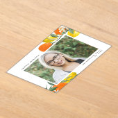 Invitations En Acrylique Oranges botaniques et citrons - Diplôme photo (Poser)