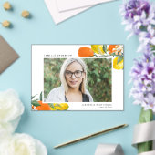 Invitations En Acrylique Oranges botaniques et citrons - Diplôme photo (Insitu (Mariage))