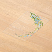 Invitations En Acrylique Oubliez-moi-non-Mariage (Poser)