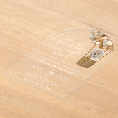 Invitations En Acrylique Ours, Balloons Beiges, Balloon À Air Chaud, Baby s (Poser)