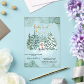 Invitations En Acrylique Ours il fait froid dehors Baby shower mignon (Insitu (Mariage))