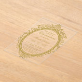 Invitations En Acrylique Oval acrylique quinceañera (Poser)