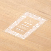 Invitations En Acrylique Pale Neutral Blooms Super Boho Mariage (Poser)