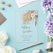 Invitations En Acrylique Pampas Grass rose Mariage Floral (Insitu (Mariage))