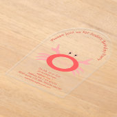 Invitations En Acrylique Panneau étoile Cancer Crabe fête d'anniversaire pe (Poser)