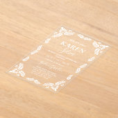 Invitations En Acrylique Papel Picado Quinceanera (Poser)