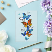 Invitations En Acrylique Papillons volants Morpho et Monarque (Insitu (Mariage))