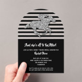 Invitations En Acrylique Partez à la Fête des mariées de l'Altar Derby Silv (In situ (ordinateur de poche))