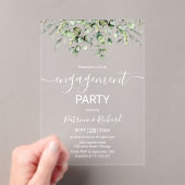 Invitations En Acrylique Parti d'engagement écologique (In situ (ordinateur de poche))