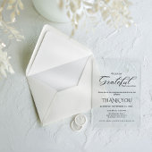 Invitations En Acrylique Partie d'appréciation de script moderne, partie de