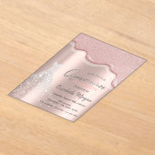 Invitations En Acrylique Parties scintillant Drives Diamonds Robe Quinceañe (Poser)