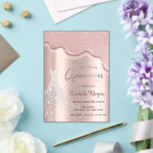 Invitations En Acrylique Parties scintillant Drives Diamonds Robe Quinceañe (Insitu (Mariage))