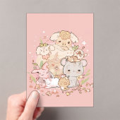 Invitations En Acrylique Pastel Companions in Bloom (In situ (ordinateur de poche))