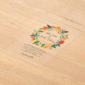 Invitations En Acrylique Pastel Spring Dahlia Fleur sauvage Mariage de cour (Poser)