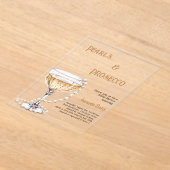 Invitations En Acrylique Perles Fête des mariées de poursuite clair (Poser)