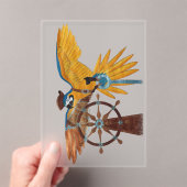 Invitations En Acrylique Perroquet Pirate (In situ (ordinateur de poche))