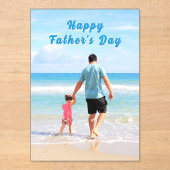 Invitations En Acrylique Personalized Your Dad Photo Father's Day Card (Recto)