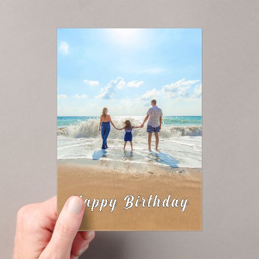 Invitations En Acrylique Personnalisé Personnalisé Votre Carte Photo Annive (In situ (ordinateur de poche))