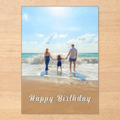 Invitations En Acrylique Personnalisé Personnalisé Votre Carte Photo Annive (Recto)