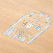 Invitations En Acrylique Peter the Rabbit Clothesline Baby Shower (Poser)