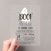Invitations En Acrylique Petit Boo Moderne ! Halloween 2e anniversaire (In situ (ordinateur de poche))