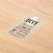 Invitations En Acrylique Petit Boo Moderne ! Halloween 2e anniversaire (Poser)
