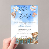 Invitations En Acrylique petit garçon (In situ (ordinateur de poche))