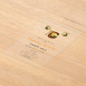 Invitations En Acrylique Petite abeille à miel mignonne avec Baby shower de (Poser)