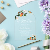 Invitations En Acrylique PETITE CUTIE | baby shower d'oranges d'agrumes (Insitu (Mariage))