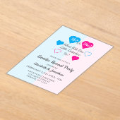 Invitations En Acrylique Petite Saint Valentin Saint Valentin Révélation de (Poser)