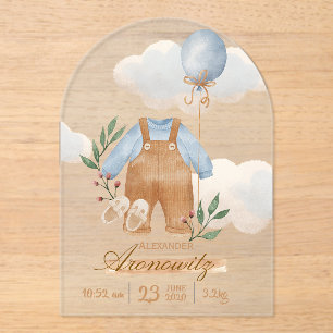 Invitations En Acrylique Petites mains, petits pieds, et une grande place d