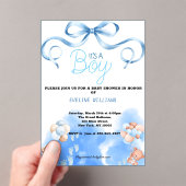 Invitations En Acrylique PetitGARÇON (In situ (ordinateur de poche))