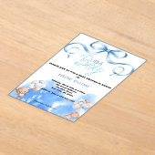 Invitations En Acrylique PetitGARÇON (Poser)