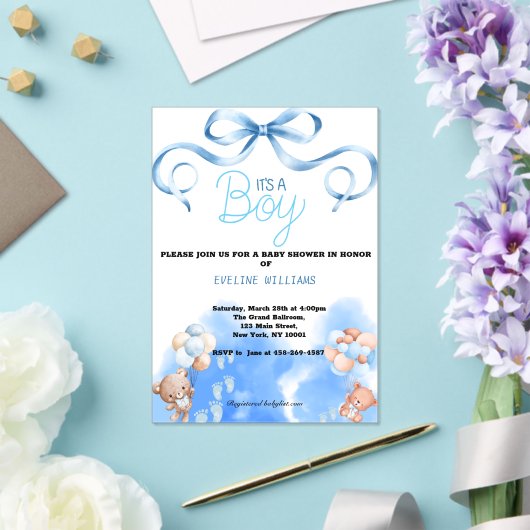 Invitations En Acrylique PetitGARÇON (Insitu (Mariage))