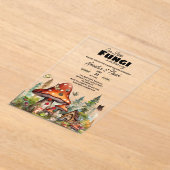 Invitations En Acrylique Petits champignons Champignons Baby shower d'autom (Poser)