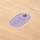 Invitations En Acrylique PharmD Docteur en pharmacie Motif de vérification  (Poser)