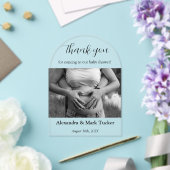 Invitations En Acrylique Photo baby shower (Insitu (Mariage))