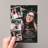Invitations En Acrylique Photo Collage Modern Graduation Party (In situ (ordinateur de poche))