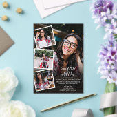 Invitations En Acrylique Photo Collage Modern Graduation Party (Insitu (Mariage))