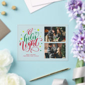 Invitations En Acrylique Photo de Noël "O Holy Night" (Insitu (Mariage))