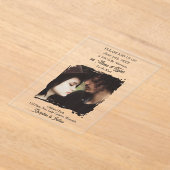 Invitations En Acrylique Photo Template Translucent| Photo Wedding (Poser)