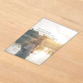 Invitations En Acrylique Photographie noir et blanc élégant Mariage moderne (Poser)