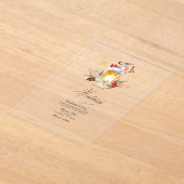 Invitations En Acrylique Pine et épicéa Hiver Wonderland Mariage (Poser)