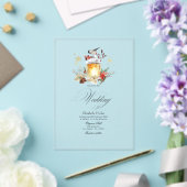Invitations En Acrylique Pine et épicéa Hiver Wonderland Mariage (Insitu (Mariage))