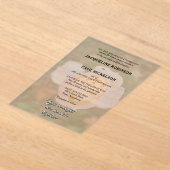 Invitations En Acrylique Pink Rose Bride and Groom Photo (Poser)