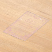 Invitations En Acrylique Pink Toile Floral Chinoiserie Fête des mariées (Poser)