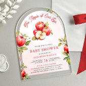 Invitations En Acrylique Pomme de notre Baby shower d'arche de l'oeil