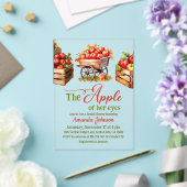 Invitations En Acrylique Pomme de son oeil Chute marché panier Fête des mar (Insitu (Mariage))